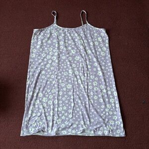 Real Essentials Lavender Floral Nightgown Mini Dress 2XL